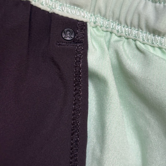 Lululemon Athletica Run Bandit Black and Mint Track Pants - Picture 7 of 14